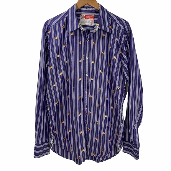 Robert Graham Other - Robert Graham Freshly Laundered Shirt Embroidered Flip Flops Button Up Men’s XL